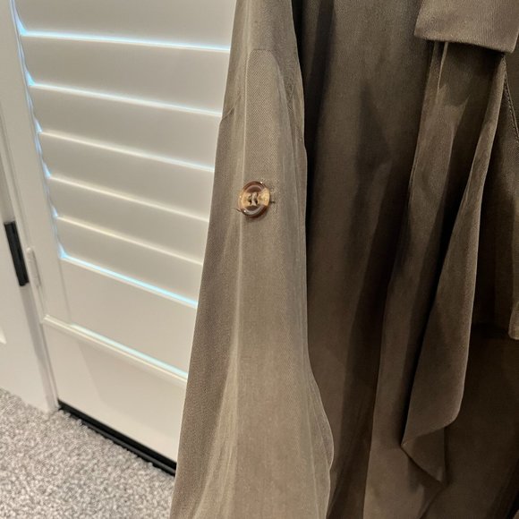 Lulu's Lucky Break Olive Oversize Jacket (XS) - Picture 4 of 5